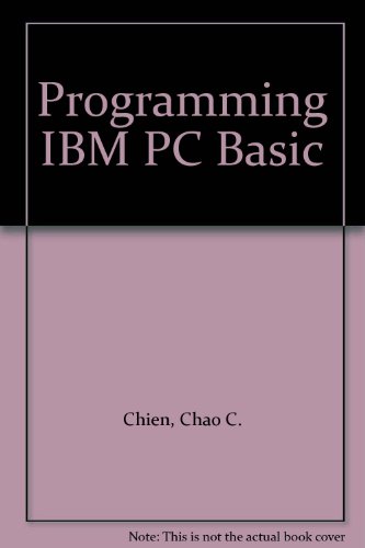 Book Programming Ibm Pc Basic free