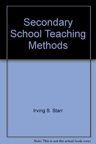Book Secondary School Teaching Methods free