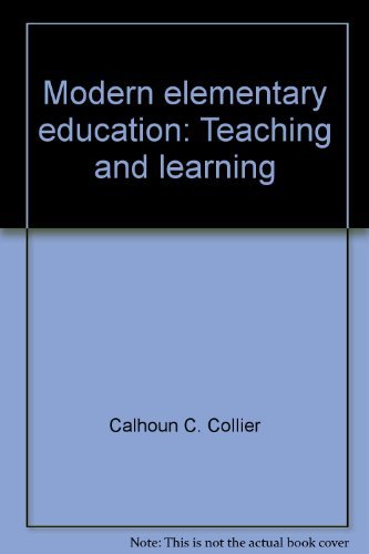 Book Modern Elementary Education: Teaching And Learning free