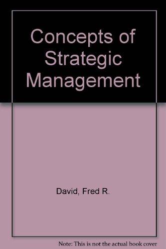Book Concepts of Strategic Management free
