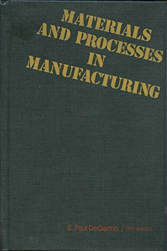 Book Materials and processes in manufacturing free