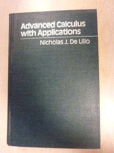 Book Advanced calculus with applications free