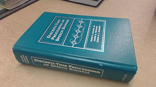 Book Discrete-Time Processing of Speech Signals free