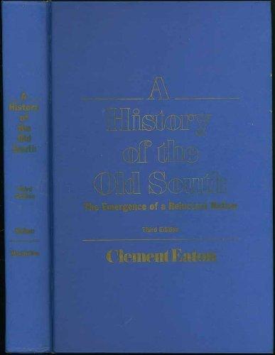 Book A History Of The Old South free
