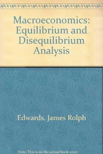 Book MacRoeconomics: Equilibrium and Disequilibrium Analysis free