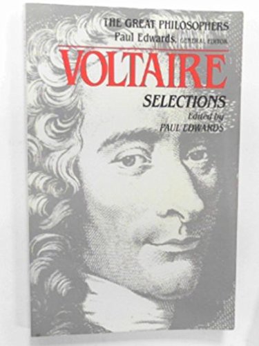 Book Voltaire: Selections (Great Philosophers) (English and French Edition) free