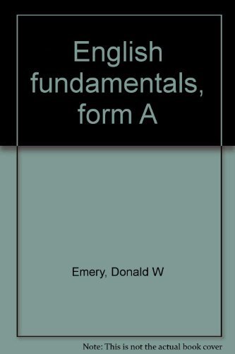 Book English fundamentals, form A free