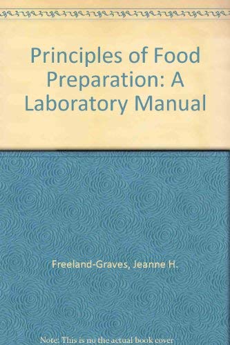 Book Principles Of Food Preparation free