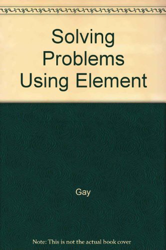 Book Solving Problems Using Element free
