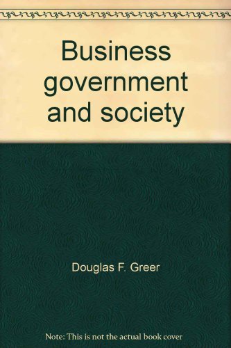 Book Business, Government, and Society free