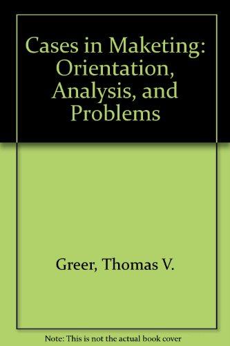 Book Cases in marketing: Orientation, analysis, and problems free