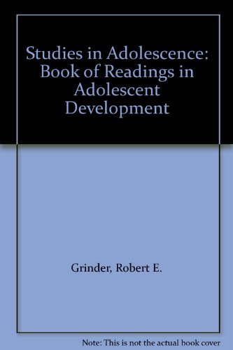 Book Studies in adolescence: A book of readings in adolescent development free