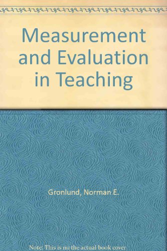 Book Measurement and evaluation in teaching free