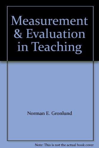 Book Measurement & Evaluation in Teaching free