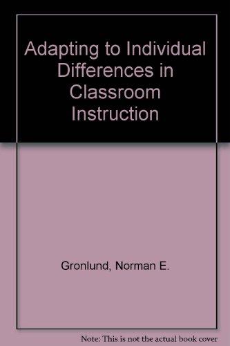 Book Individualizing Classroom Instruction (Series of Books in Chemistry) free