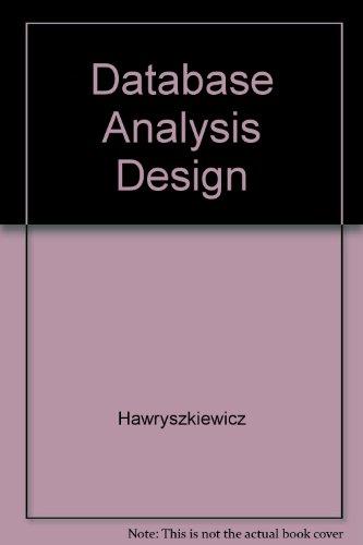 Book Database Analysis and Design free
