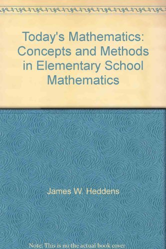Book Today's Mathematics: Concepts And Methods In Elementary School Mathematics free