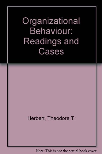 Book Organizational Behavior: Readings and Cases free