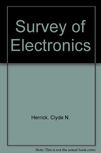 Book Survey Of Electronics free