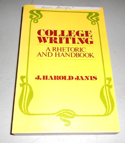 Book College Writing, a Rhetoric and Handbook free