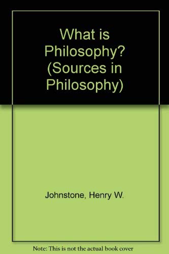 Book What is Philosophy? (Sources in Philosophy) free