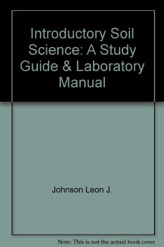 Book Introductory Soil Science A Study Guide And Laboratory Manual free