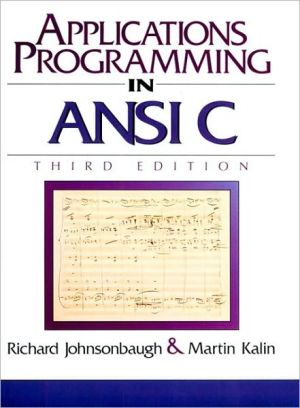 Book Applications Programming in ANSI C (3rd Edition) free