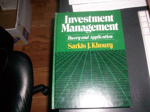 Book Investment Management: Theory and Application free