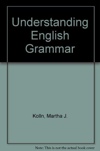 Book Understanding English grammar free