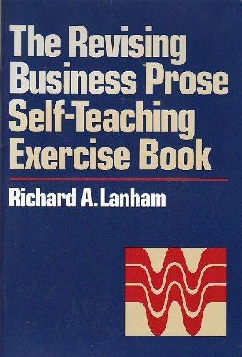 Book The Revising Business Prose Self-Teaching Exercise Book free