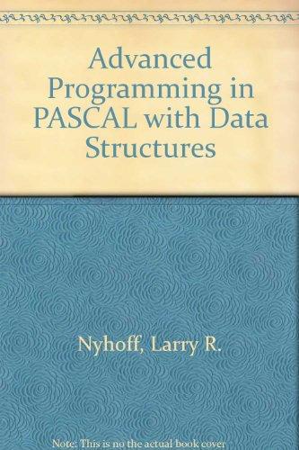 Book Advanced Programming In Pascal With Data Structures free
