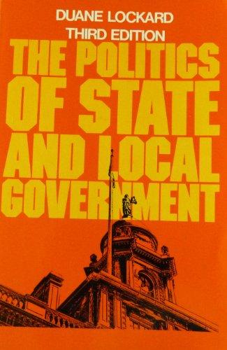 Book Politics of State and Local Government free