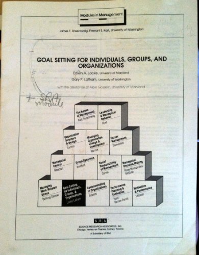 Book Goal Setting for Individuals, Groups, and Organizations free