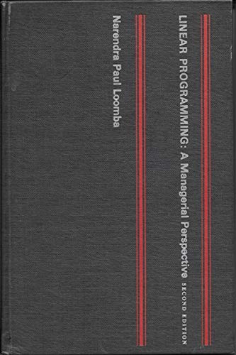 Book Linear Programming: A Managerial Perspective free