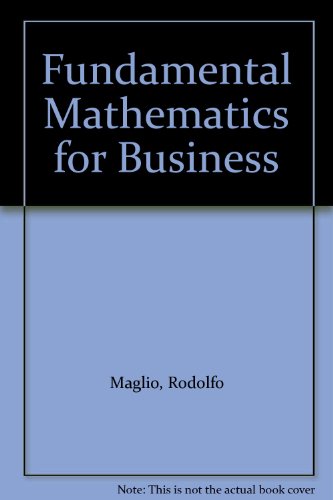 Book Fundamental Mathematics For Business free