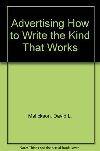 Book Advertising How To Write The Kind That Works free