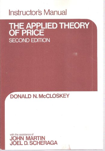 Book Mccloskey D: Appl Theory Price Ins Man 2e free