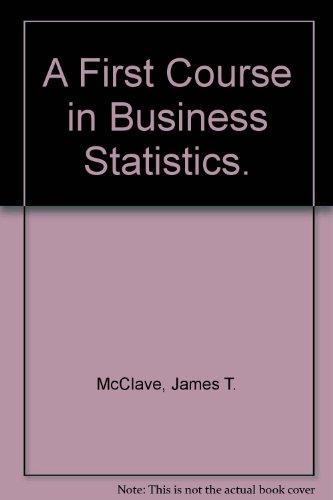 Book A first course in business statistics free
