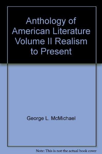 Book Anthology of American Literature Volume II Realism to Present free