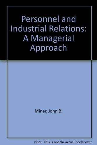 Book Personnel and industrial relations: A managerial approach free