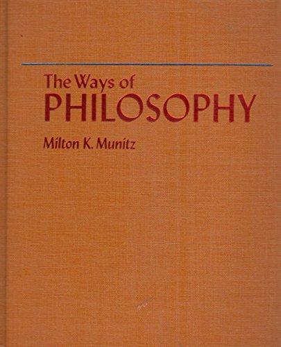Book The Ways Of Philosophy free