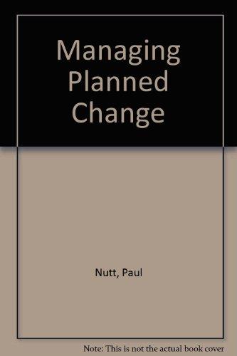 Book Managing Planned Change free