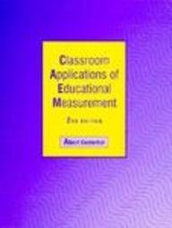 Book Classroom Applications of Educational Measurement free