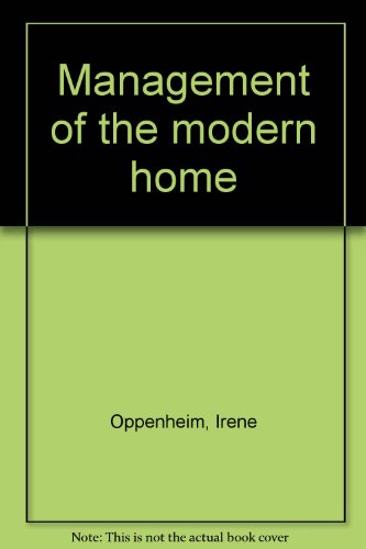 Book Management Of The Modern Home free