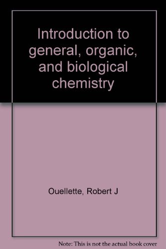 Book Introduction to general, organic, and biological chemistry free