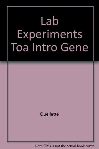 Book Experiments in General, Organic, and Biological Chemistry free