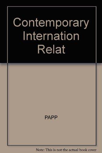 Book Contemporary International Relations: Frameworks For Understanding free
