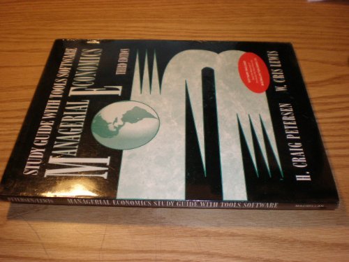 Book Managerial Economics: Study Guide With Tools Software/Bk&Disk free