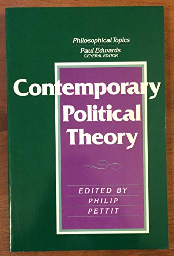 Book Contemporary Political Theory (philosophical Topics) free
