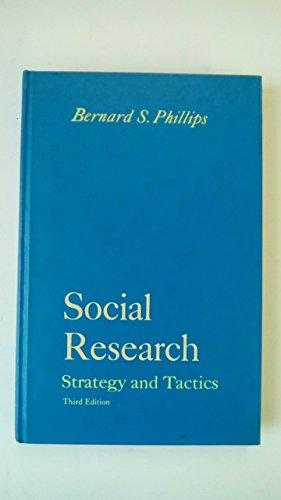 Book Social Research: Strategy and Tactics free